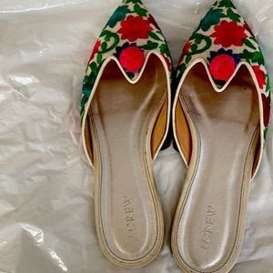 J. CREW MULTI-COLORS SLIPPERS